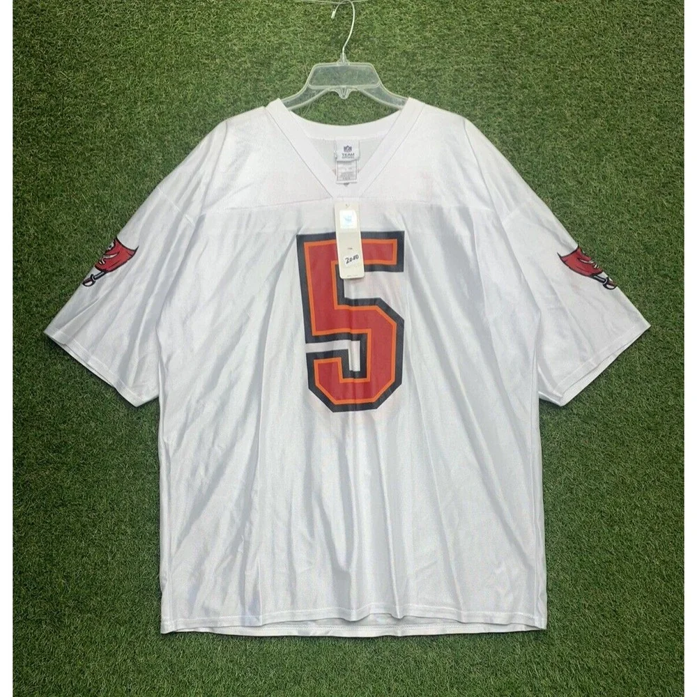 Tampa Bay Buccaneers Football Jersey Mens XL #5 Josh Freeman Bucs White